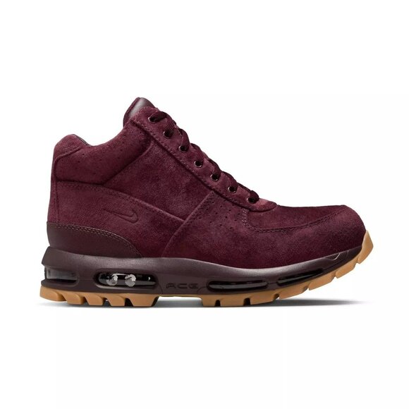 New Nike Air Max Goadome 865031-602 Men's Deep Burgundy Suede Ankle Boots - Picture 1 of 7